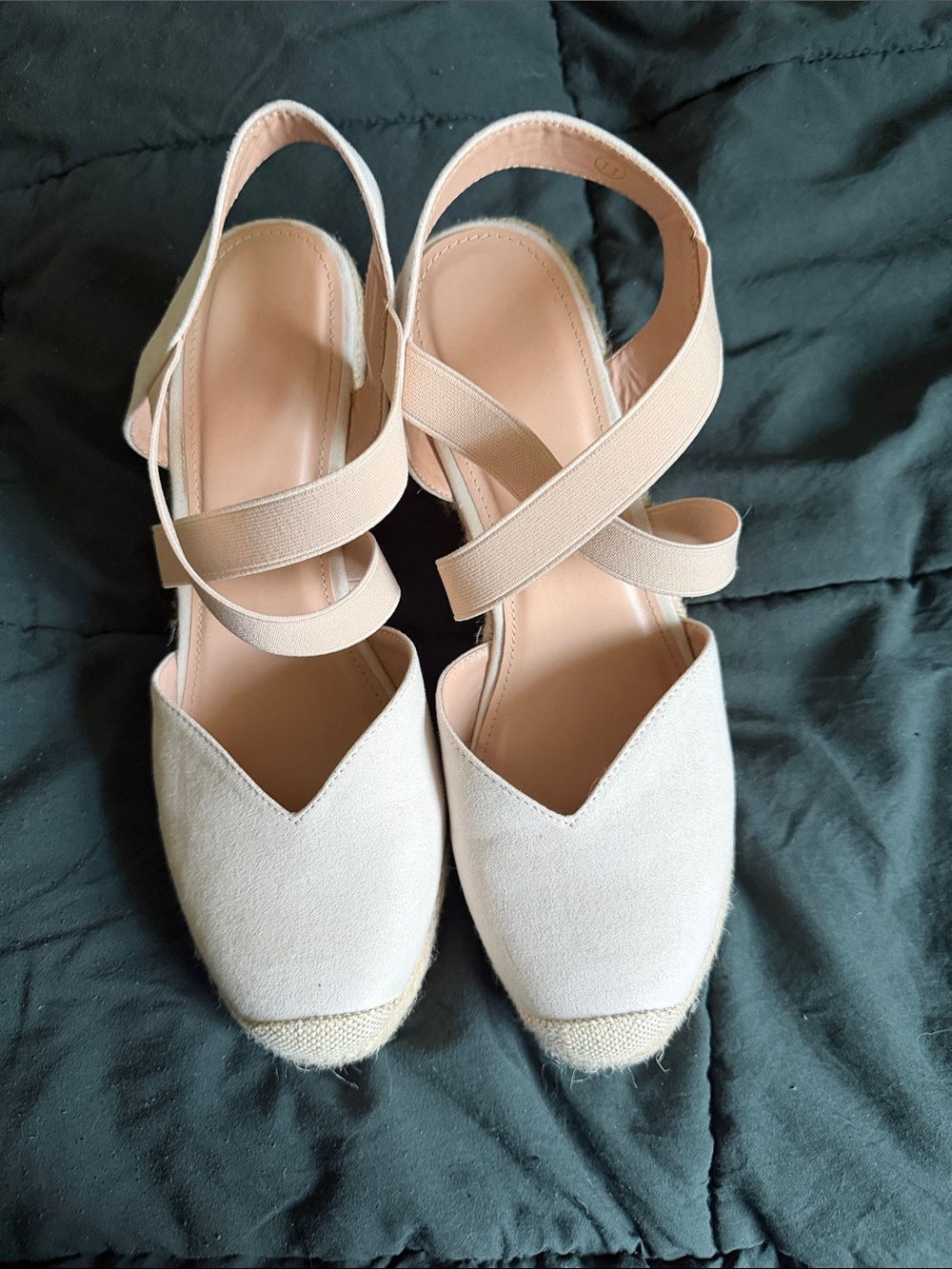 Amazon Women's Cream Espadrille Slingback Sandals